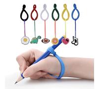Muorruo 6 Pack Pencil Grips for Children's Handwriting, Ergonomic Pencil Grip Trainer for Toddlers, Writing Aid for Preschoolers for Left and Right Hand
