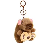 Muorruo Plush Keyring, Capybara Charm, Soft Keychain for Women, Teens and Animal Enthusiasts, for Handbags, Purses, Backpacks, Car Keys, Birthday Gift