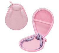 Muorruo Universal Case for Bone Conduction Headphones, Headphone Headset Case compatible with SHOKZ New OpenRun Pro 2/Pro 2 Mini/OpenRun/OpenSwim Open-Ear Sports Headphones (Pink)