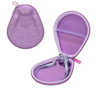 Muorruo Universal case for bone conduction headphones, headphone headset case compatible with SHOKZ New OpenRun Pro 2/Pro 2 Mini/OpenRun/OpenSwim Open-ear sport headphones (Purple)