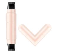Muorruo Winged Eyeliner Stamp Pen with two rotating tips, quick-drying, long-lasting, waterproof liquid eyeliner pen, smudge-proof for an easy cat-eye look (Brown)