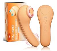 muosiz TMJ Relief Products Jaw Massager,Neck Massager with Rolling,Vibrating and Heating, Real-Like Massage for TMJ Jaw & Neck Pain Relief, Stiff Jaw, Tension, Stiffness