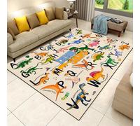 MUOUCTE 3D Dinosaur Print Room Rugs Paleontology Chart Carpet 60x110cm