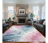 MUOUCTE Abstract Tie Dye Area Rug, 120x180cm Soft and Comfortable Colorful Rendering Art Rugs, Washable and Easy to Clean Room Interior Decoration Carpet, for Living Room Bedroom Balcony Rug