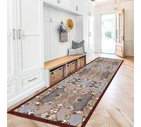 MUOUCTE Runner Hallway Rug, 65x300cm Colorful 3D Pebbles Geometric Print Pattern Decorative Rugs, Stylish and Modern With Non-Slip Rubber Backing Low Pile Carpet for Bedroom Kitchen Mat