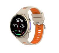 Muovrto 22mm Watch Strap for Garmin Forerunner 970/Forerunner 965/Forerunner 945/Forerunner 935,Clashing Color Design Silicone Replacement Soft Strap (Sable/Orange)