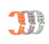 Muovrto Colorful Smooth surface Watch Strap for Garmin Approach S40/Approach S50/Approach S44,Waterproof and Sweatproof Replacement Strap (Orange+Purple+Light Green)