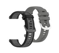 Muovrto Silicone Watch Strap for Garmin Approach S12/S42, Pack of 2 20mm Soft Replacement Sport Band for Garmin Vivoactive 3/Forerunner 245 (Grey)