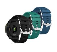 Muovrto Strap for Garmin Approach S12/Approach S42,Silicone Waterproof Replacement Watch Band (Black/Green/Darkblue)