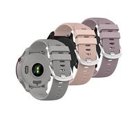 Muovrto Strap for Garmin Approach S12/Approach S42,Silicone Waterproof Replacement Watch Band (Grey/Pink/Purple)