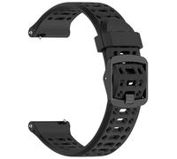 Muovrto Watch Strap for Garmin Vivoactive 4/Venu 3/Venu 2, 22mm Replacement Strap Soft Silicone for Garmin Forerunner 265/255 (Black)