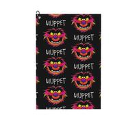 (Muppet Animal Face _6780) Golf Towel Funny Printed Cristmas Gift for Men Women Husband Dad Mom Birthday Golfers Fan