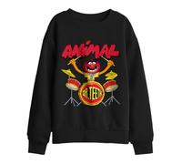 Muppets Disney The Animal Drums Kids Sweatshirt, Black, 5-6Y