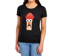 Muppets Disney The Beaker Face Womens T Shirt, Black, XXL