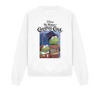 Muppets Disney The Christmas Carol Kermit Unisex Sweatshirt, White, XX-Large