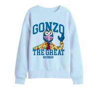 Muppets Disney The Gonzo The Great Collegic Kids Sweatshirt, Light Blue, 7-8Y