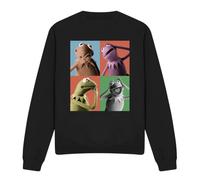 Muppets Disney The Kermit The Frog Poses Unisex Sweatshirt, Black, Small