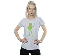 Muppets Disney Women's The Classic Kermit T-Shirt XX-Large Heather Grey
