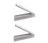 muqeu 2Pcs Kebab Maker BBQ Meat Skewer Machine Reusable for Kebab Press Maker Barbecue for Kitchen Grill Accessories White