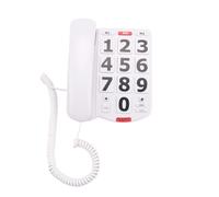 muqeu Big Button Phone for Elderly Seniors, Home Land Line Phone One Key for Help Telephone for the Visually Hearing Impaired