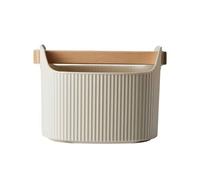 muqeu Coffee Knock Box Large Capacity Espresso Grounds Container Powder Beveled Residue Dump Bucket Maker Tools Milky White