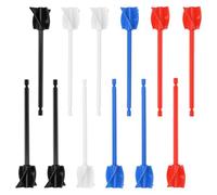 muqeu Epoxy Mixer Attachment for Drill, 12-Piece Set - Helix Paddles, Paint Stirrers Drill Attachment, 6.5-Inch