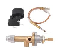 muqeu Gas Patio Heater Control Valve Thermocouple Sensor Dump Switch Knob Propane Lpg Fire Pit Control Safety Pilot Port Set