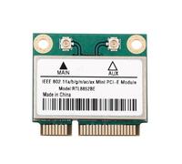 muqeu RTL8852BE Network Card WiFi 6 1800Mbps BT 5.2 Dual Band Wireless MiniPCIe 802.11ac/Ax 2.4G/5Ghz -MIMO for Win 10 Pcie