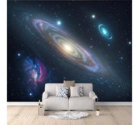 Mural 3D Modern Nebula Universe, 3D Gothic Wallpaper Galaxy Stars 500x280cm DIY Creative Background Restyling Accent Headboard Mural Quick Installation Bedroom Living Room Cover