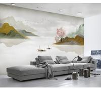 Mural 3D Wallpaper Abstract Golden Mountain 200x140cm Custom Murals Wallpapers for Living Room Bedroom -ZXCHEE-MZ08849