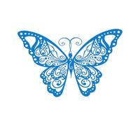 Mural and Wall Vinyl Decal Butterfly 72x111.9cm Waterproof Extra Large Blue