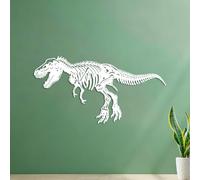 Mural and Wall Vinyl Decal Dinosaur Skeleton Tyrannosaurus T Rex 34x66.4cm Removable Without Leaving Glue White