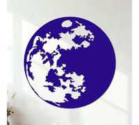 Mural and Wall Vinyl Decal Full Moon Space 42x42cm Art Decoration DarkBlue
