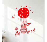 Mural and Wall Vinyl Decal Little Prince Fox Cartoon Character School 54.6x75.1cm Multi Color Selection Red