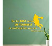 Mural and Wall Vinyl Decal Stephen Curry is The Best Basketball Player 40.8x77.4cm It Won't Fall Off Yellow