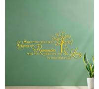 Mural and Wall Vinyl Decal When You Feel Like Giving up Remember why You held on for so Long in The First Place 34x76.7cm Art Mural Painting Yellow