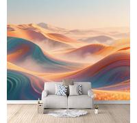 Mural Large Linear Color, Wallpaper Art Photo Geometric Bedroom Feature Wall Covers Wall Imperfections Stunning Visual Effect Safe for Kids Room 200X140Cm