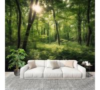 Mural Stick Wallpaper Poster Decoration 200x140cm Jungle Plant Pattern Non-Woven Anti-Wrinkle Wall Mural Wall Green Murale for Kitchen Living Room Bedroom Decoration