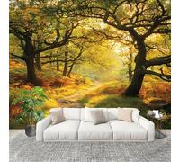 Mural Stick Wallpaper Poster Decoration 250x175cm Lush Branches in The Jungle Non-Woven Premium Anti-Wrinkle Wall Mural Wall Multicolor Murale for Kitchen Living Room Bedroom Decoration