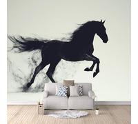Mural Wallpaper 3D Horse Silhouette Non-Woven Premium Art Print Wall Minimalist Art Mural Home Bedroom Living Room Poster Decoration-450x315cm