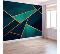 Mural Wallpaper Abstract Art - Bedroom Living Room Sofa TV Background Home Wall Decor, Geometric Triangles for Office Dorm Dining Room Kid's Room 200 x 140 cm