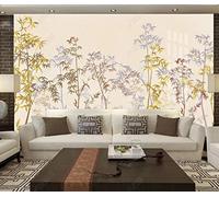 Mural Wallpaper Abstract Bamboo Wallpaper 3D Effect Murals for Bedroom and Living Room Wall Decoration -KX34177, 350x250cm
