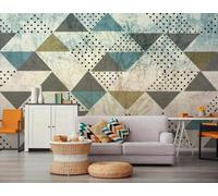 Mural Wallpaper Abstract Geometry Tree Dots 350x250cm Wallpaper 3D Wall Mural for Living Room and Bedroom -MIWEI Wallpaper-ZXY-21822