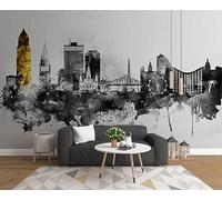 Mural Wallpaper Abstract Urban Architecture 250x175cm Wallpaper 3D Wall Mural for Living Room and Bedroom -MIWEI Wallpaper-ZXY-21666