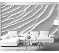 Mural Wallpaper Abstract White Stripe Wallpaper 3D Effect Murals for Bedroom and Living Room Wall Decoration -KX34509, 310x250cm