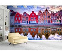 Mural Wallpaper Architecture City 200x140cm Wallpaper 3D Wall Mural for Living Room and Bedroom -MIWEI Wallpaper-ZXY-24797