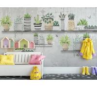 Mural Wallpaper Bonsai Green Plants 400x280cm Wallpaper 3D Wall Mural for Living Room and Bedroom -MIWEI Wallpaper-ZXY-09638