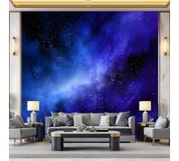 Mural Wallpaper Fantasy Celestial Bodies Galaxies 350x256 cm Modern Art Photo Wall Mural, Non-Woven Poster Wallpaper, for Bedroom Living Room TV Backdrop Decor