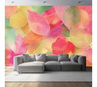 Mural Wallpaper for Colorful Veined Vibrant Wall Art for Bedroom, 200 x 140 cm Murals for Bedroom,for Living Room Kids Bedroom Office Hallway Kitchen Colorful Warm
