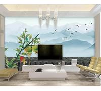 Mural Wallpaper Fruit Building Bird 450x300cm Wallpaper 3D Wall Mural for Living Room and Bedroom -MIWEI Wallpaper-ZXY-06912